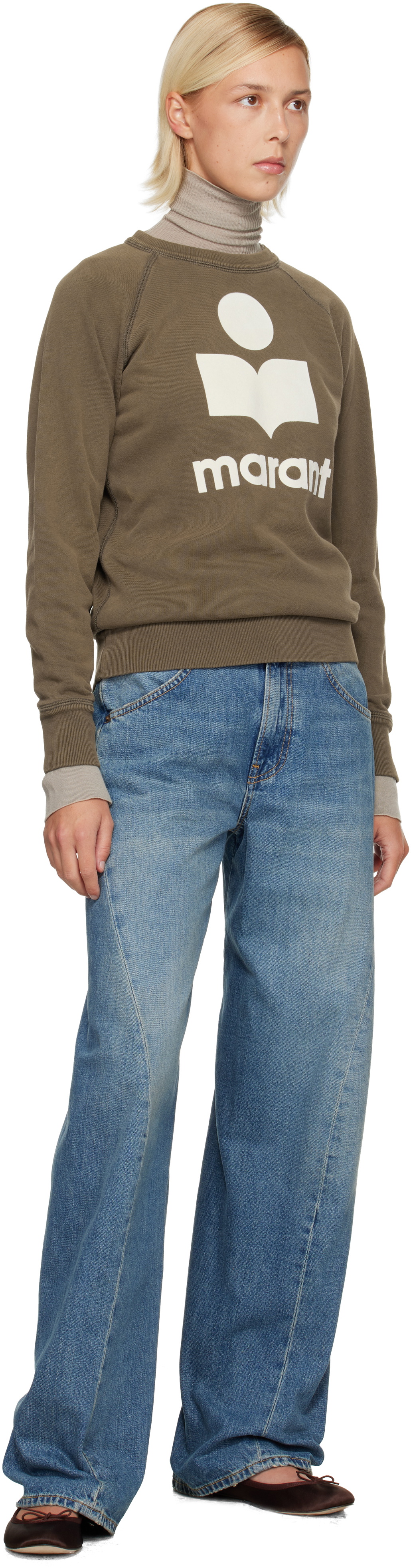 Isabel Marant Etoile Khaki Millyny Sweatshirt
