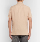 Brunello Cucinelli - Camp-Collar Linen and Cotton-Blend Shirt - Men - Beige