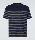 Giorgio Armani Striped cotton-blend T-shirt