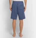 Oliver Spencer Loungewear - Striped Organic Cotton Pyjama Shorts - Blue