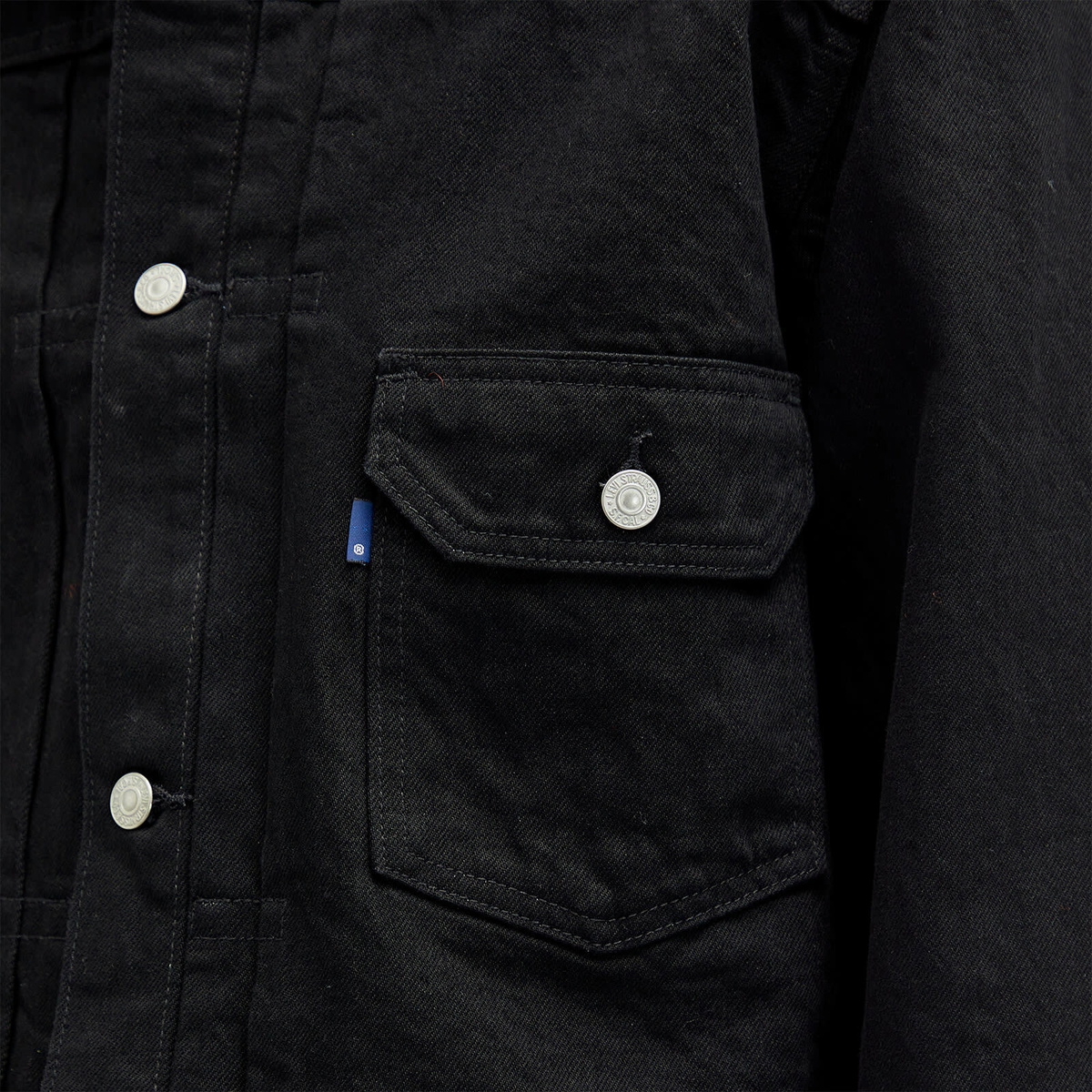 Levi's Men's Levis MIJ Type I Denim Jacket in Greaser Black