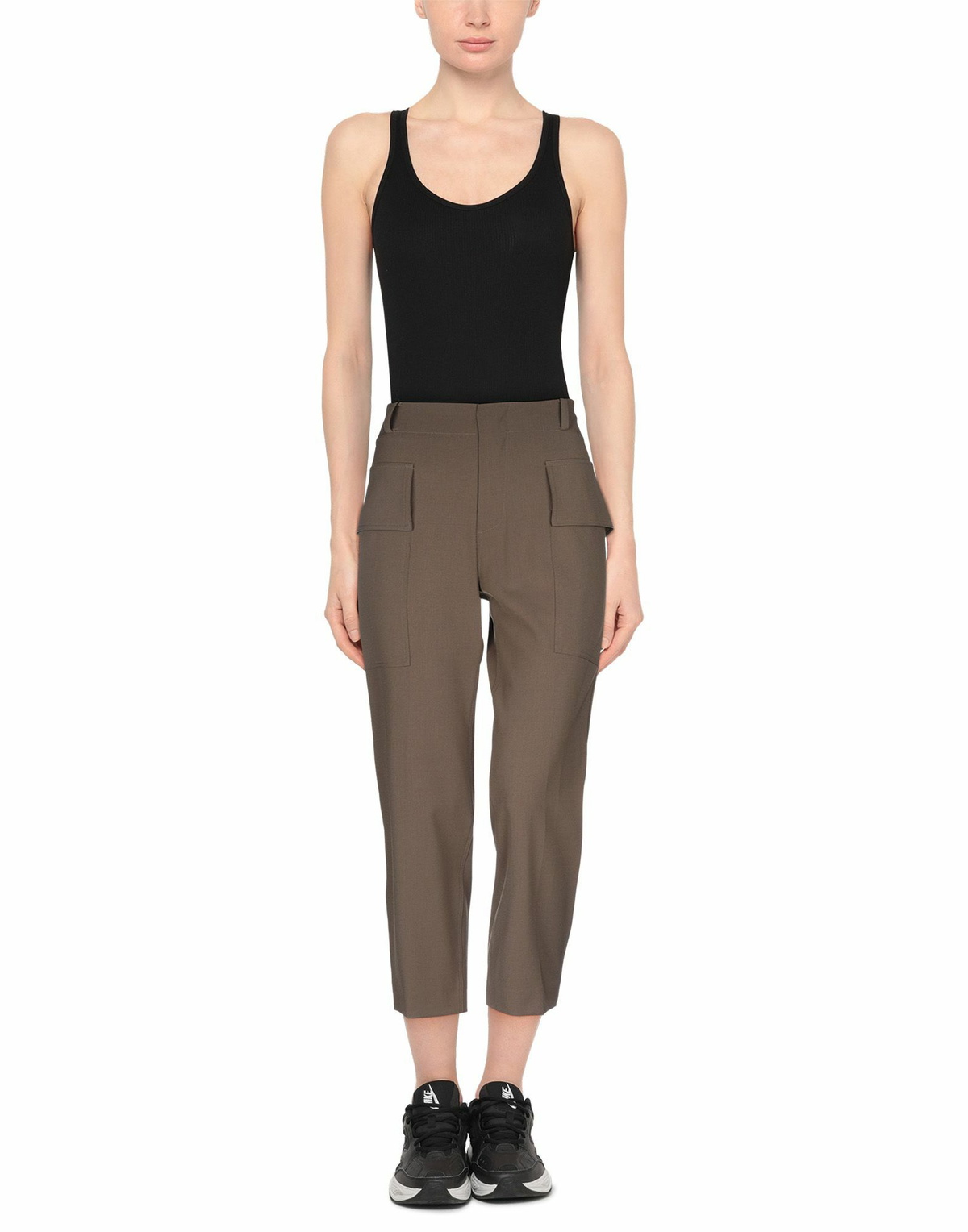 Jucca Womens Pants Military in Green