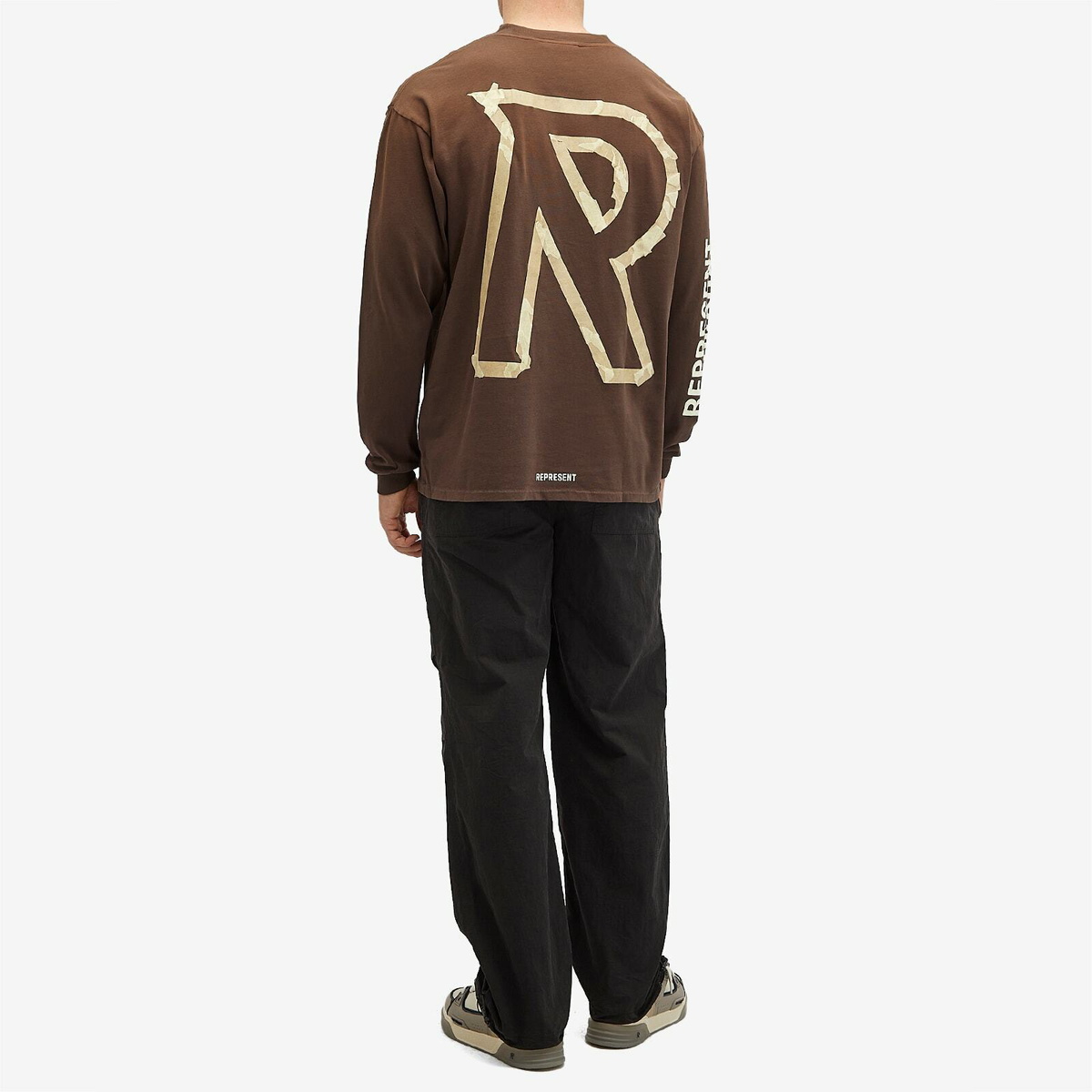 Represent Men's Masking Tape Initial Ls T-Shirt in Cedar