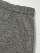 De Bonne Facture - Lounge Straight-Leg Wool Trousers - Gray
