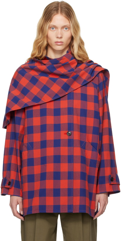 Photo: The Row Red & Blue Tina Jacket