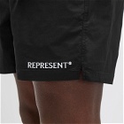 Represent Men's Shorts in Black