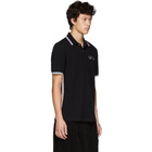 Comme des Garcons Homme Deux Black Fred Perry Edition Stripe Polo