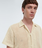 Bode Open Weave cotton shirt