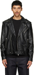 Deadwood Black River Leather Biker Jacket