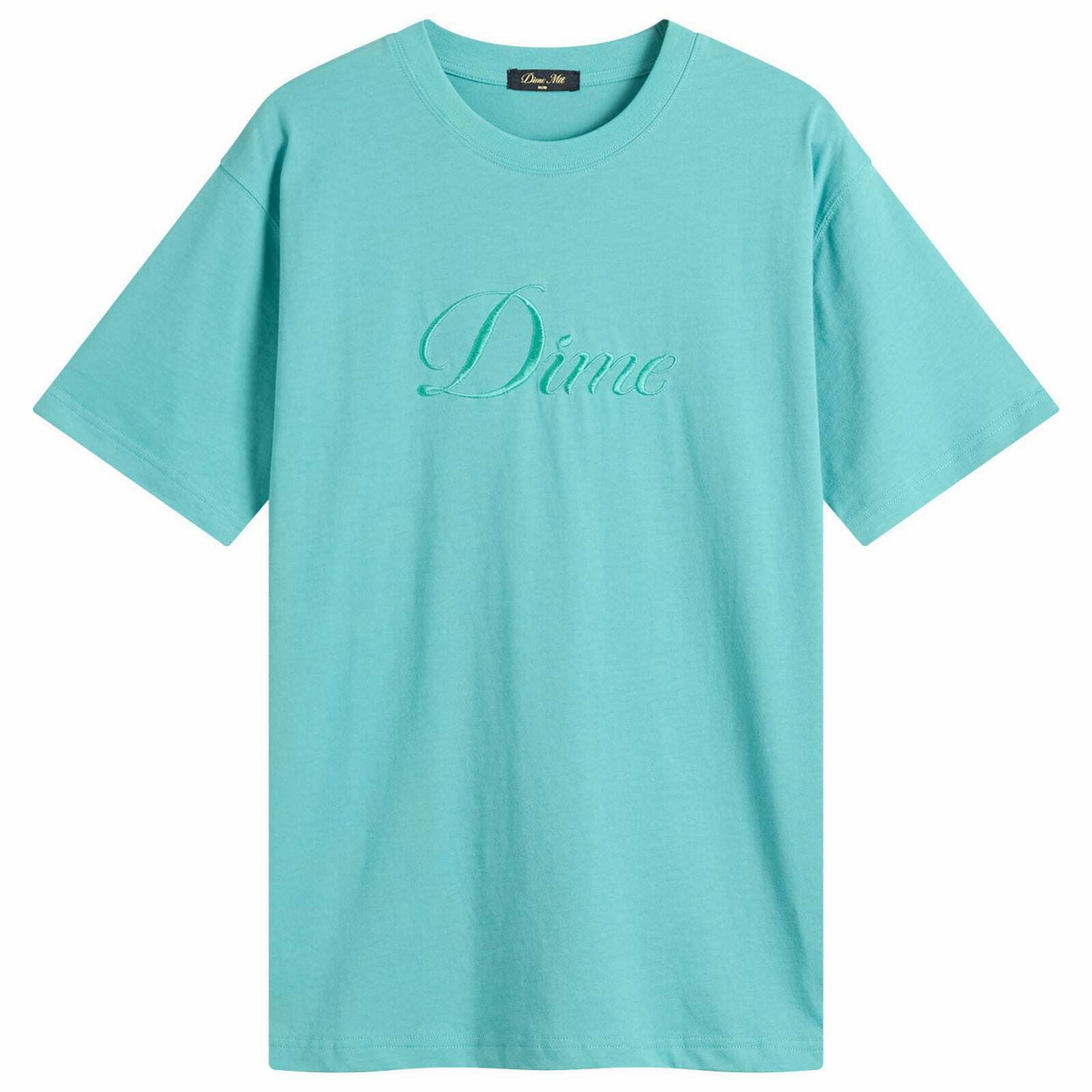 Dime Men's Cursive T-Shirt in Vintage Teal Dime