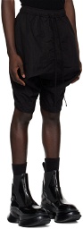 Julius Black Drop Crotch Shorts