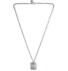 Peyote Bird - Sterling Silver, 14-Karat Gold and Diamond Necklace - Silver
