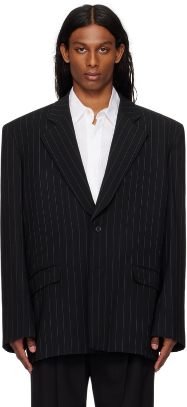 Photo: LGN Louis Gabriel Nouchi Black Single Breasted Oversized Blazer