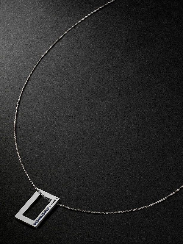 Photo: Le Gramme - 3.4g Sterling Silver Sapphire Pendant Necklace