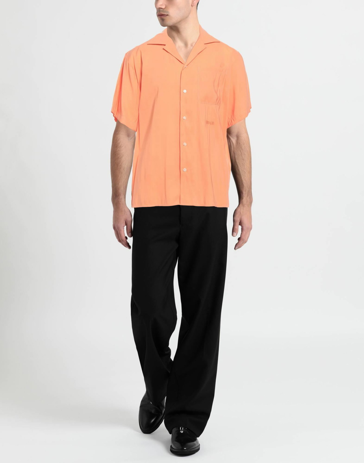 Msgm Mens Shirt in Salmon pink