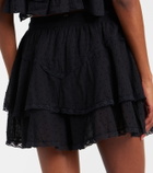Poupette St Barth Thia crochet-trimmed cotton shorts