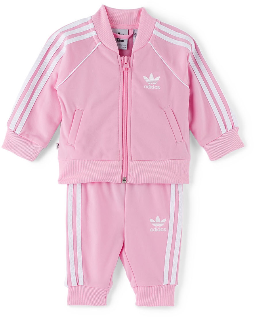 operation Psykiatri Ruddy adidas Kids Baby Pink Adicolor SST Tracksuit Set adidas