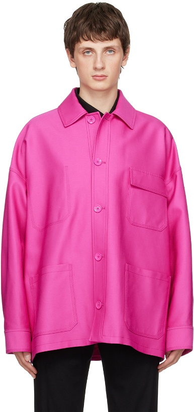 Photo: Valentino Pink Pocket Shirt