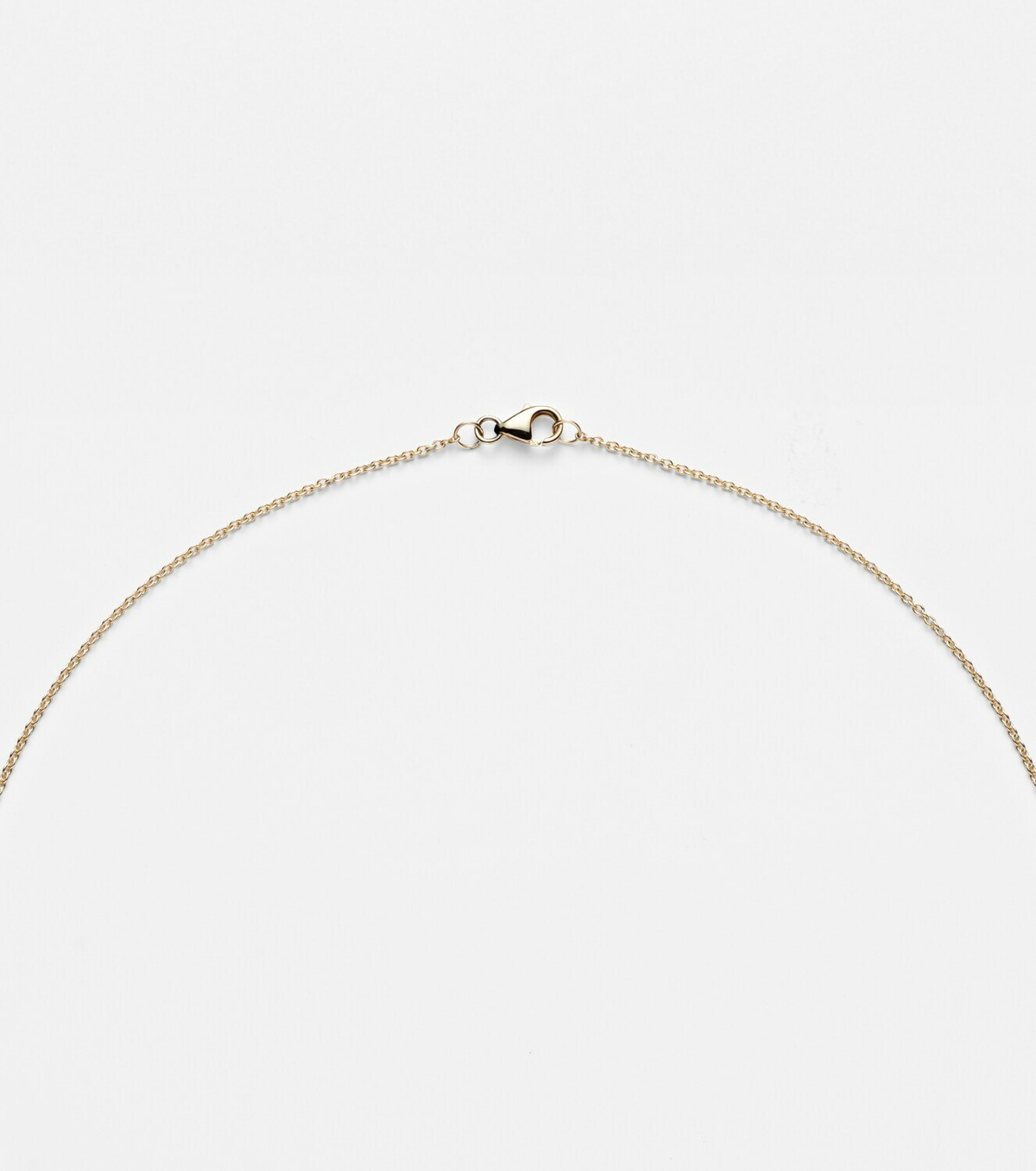 Persée 9kt gold locket necklace with diamonds