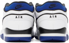 Nike White & Blue Air Alpha Force 88 Sneakers