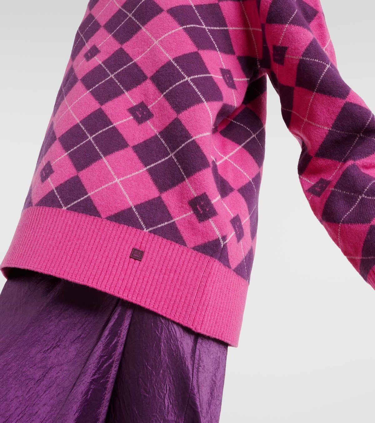 Acne Studios Jacquard wool blend sweater Acne Studios
