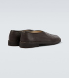 Lemaire Piped leather slip-on shoes