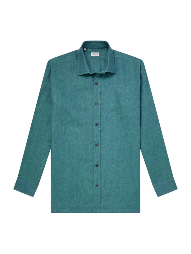 Photo: Charvet - Linen Shirt - Green