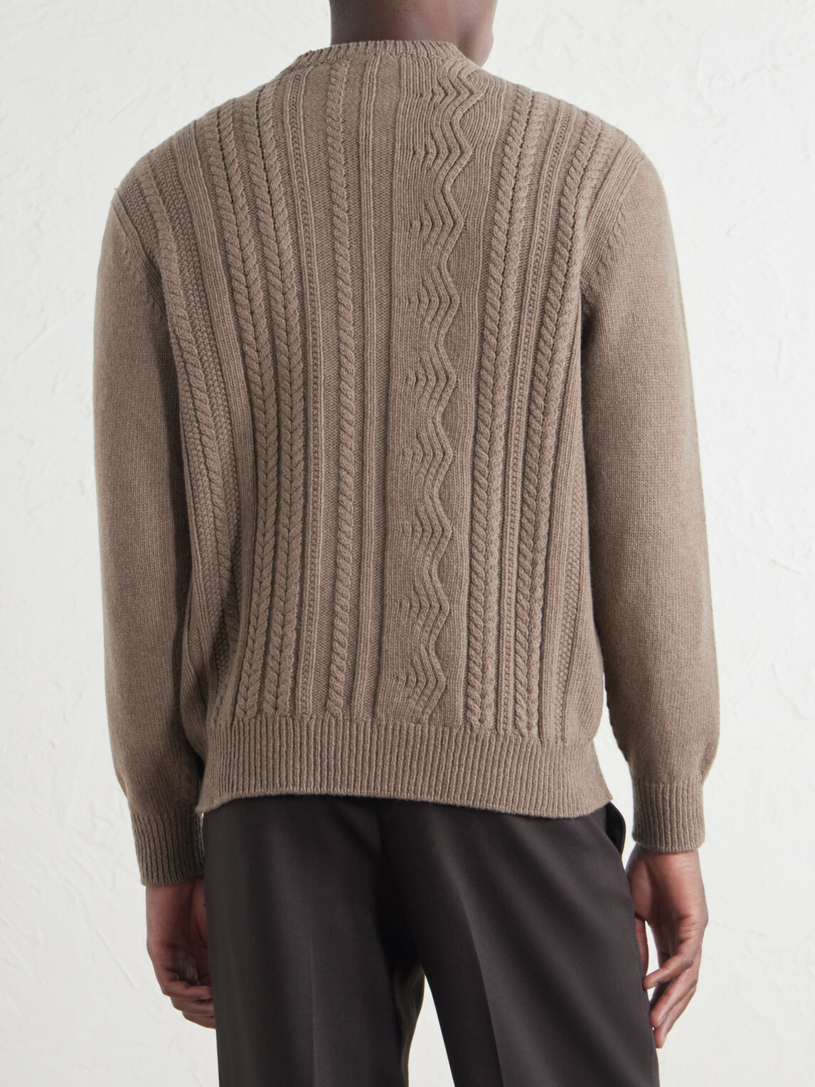 Inis Meáin - Ridges Aran Textured-Wool Sweater - Neutrals