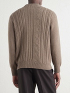 Inis Meáin - Ridges Aran Textured-Wool Sweater - Neutrals