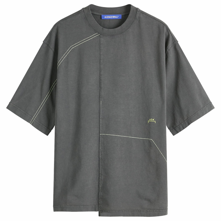 Photo: A-COLD-WALL* Men's Oblique T-Shirt in Grey Slate