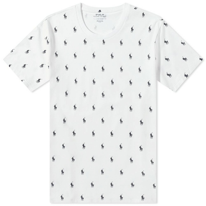 Photo: Polo Ralph Lauren Men's All Over Pony Sleepwear T-Shirt in White