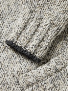 Brunello Cucinelli - Shawl-Collar Virgin Wool, Cashmere and Silk-Blend Cardigan - Gray