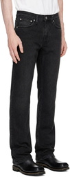 Nudie Jeans Black Lean Dean Jeans