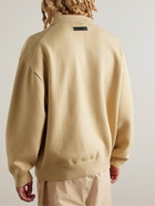 FEAR OF GOD ESSENTIALS - Oversized Knitted Polo Sweater - Neutrals