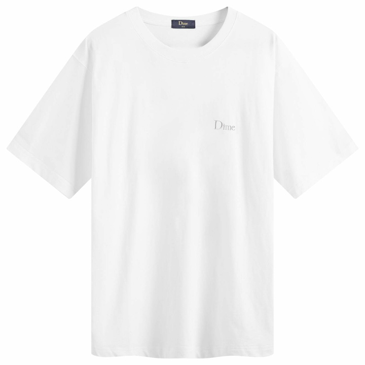Photo: Dime Men's Classic Small Logo T-Shirt in White