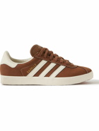 adidas Originals - Gazelle 85 Leather-Trimmed Suede Sneakers - Brown