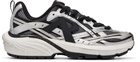 Represent Silver & Black Storm Runner Sneakers