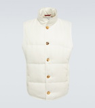 Brunello Cucinelli - Linen, wool and silk padded vest