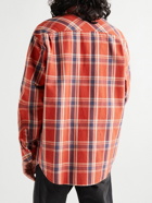 Nudie Jeans - Filip Checked Cotton-Poplin Shirt - Red