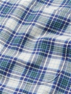 Peter Millar - Seymour Button-Down Collar Checked Cotton-Twill Shirt - Blue