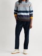 Paul Smith - Straight-Leg Stretch Cotton and Cashmere-Blend Corduroy Drawstring Suit Trousers - Blue