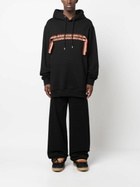 Lanvin Black Logo Appliqué Cotton Hoodie