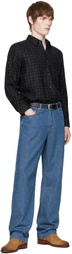 A.P.C. Black Checked Overshirt