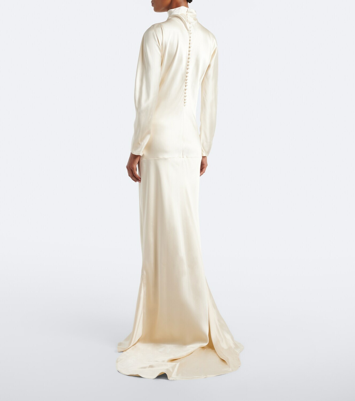 Róhe Bridal draped satin gown