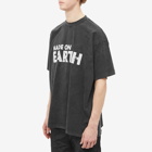 Vetements Men's Made On Earth T-Shirt in Faded Black