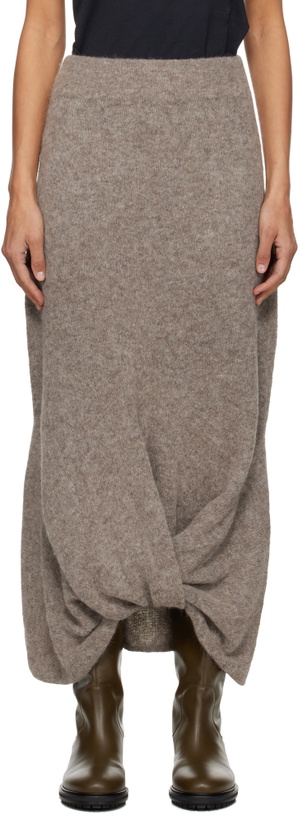 Photo: Lauren Manoogian Gray Knot Midi Skirt