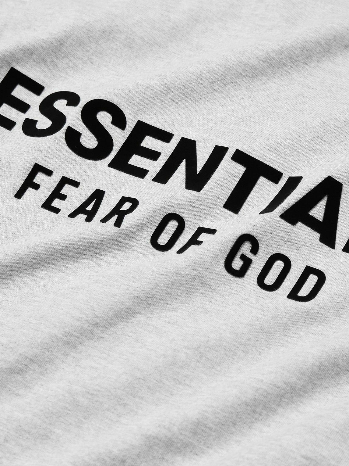 FEAR OF GOD ESSENTIALS - Oversized Logo-Appliquéd Cotton-Jersey T-Shirt ...