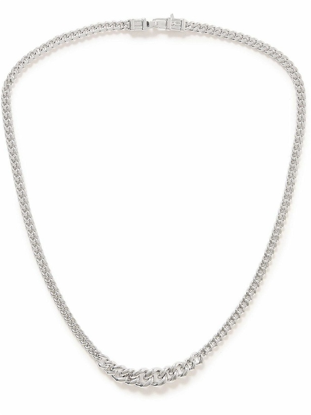 Photo: Tom Wood - Dean Recycled Rhodium-Plated Chain Necklace