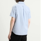 Danton Men's Round Collar Pull Over Shirt in Blue