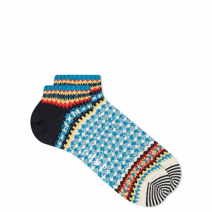Photo: CHUP by Glen Clyde Company Labdien Ankle Sock in Aegean